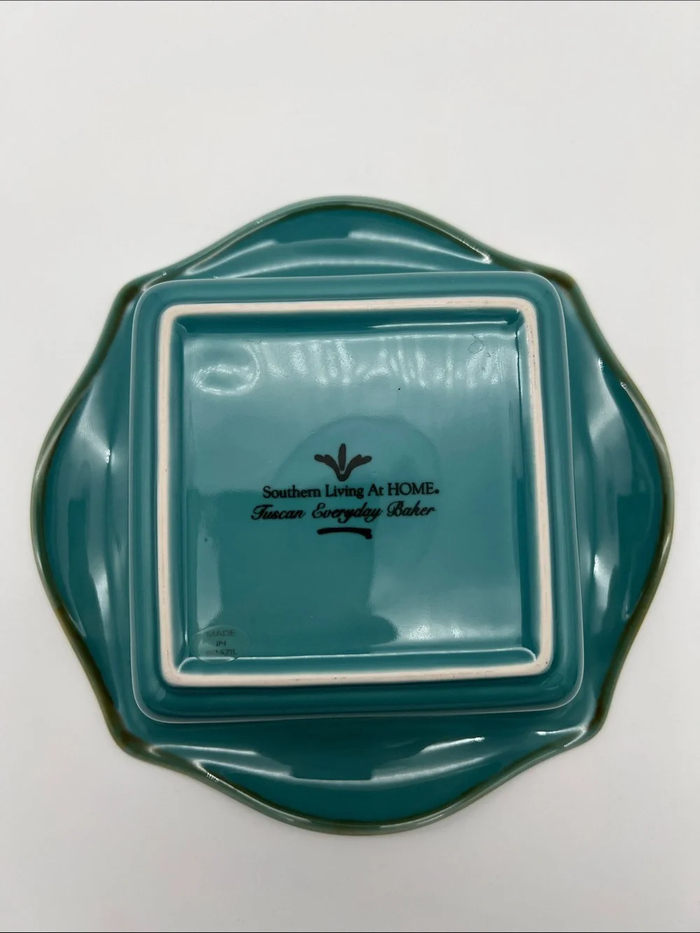 Southern Living at Home Tuscan Everyday Baker Square Baking Dish Teal (Set of 2)